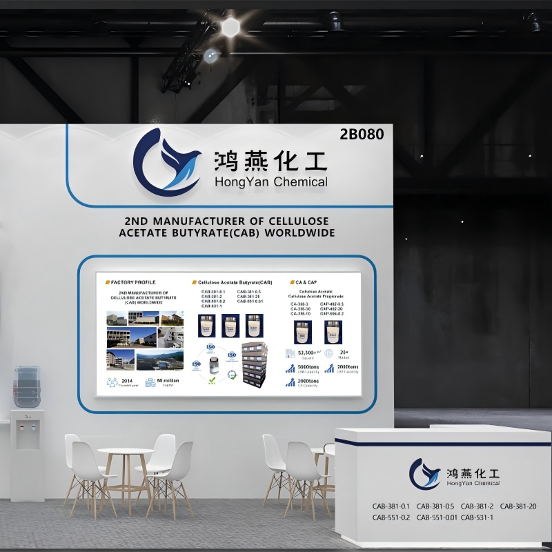 El Grupo Tecnológico Industrial AAB de China exhibe materias primas de alto rendimiento en la Feria Comercial de Europa del Este.