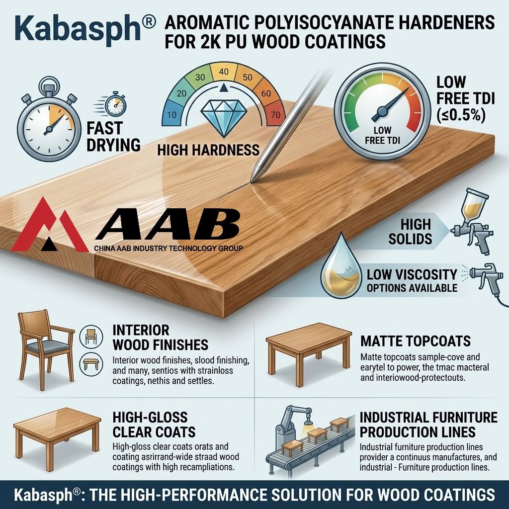 high solids TDI adduct hardener for 2K polyurethane wood sealer